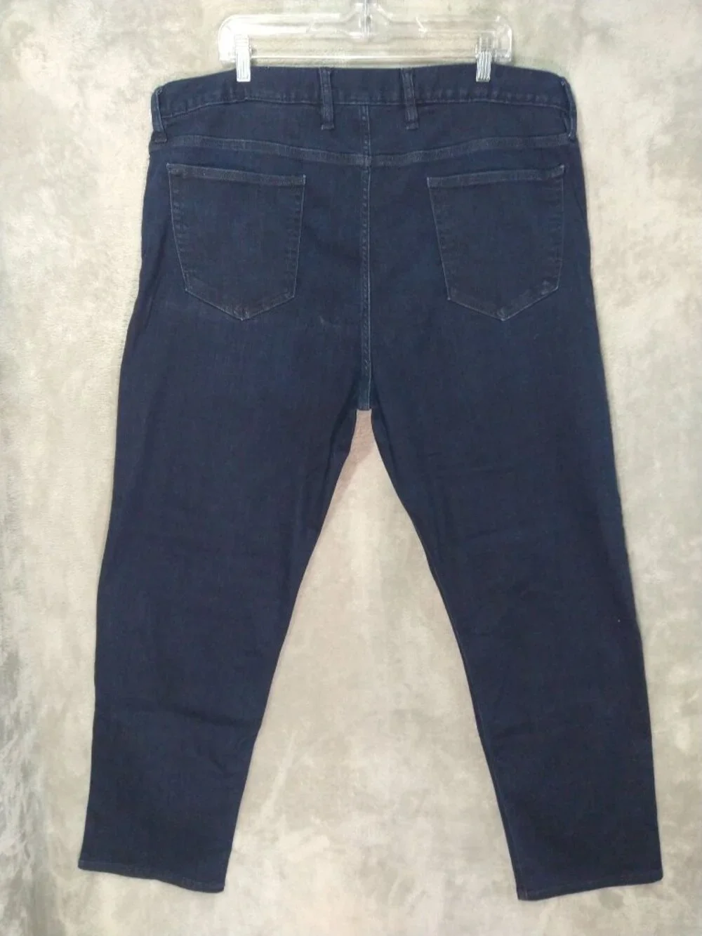 Banana Republic Jeans Mens 42x32 Blue Denim Traveler Straight Fit Stretch Dark